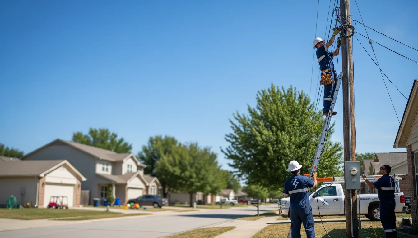 Residential electrician providing installation services in Burden, KS